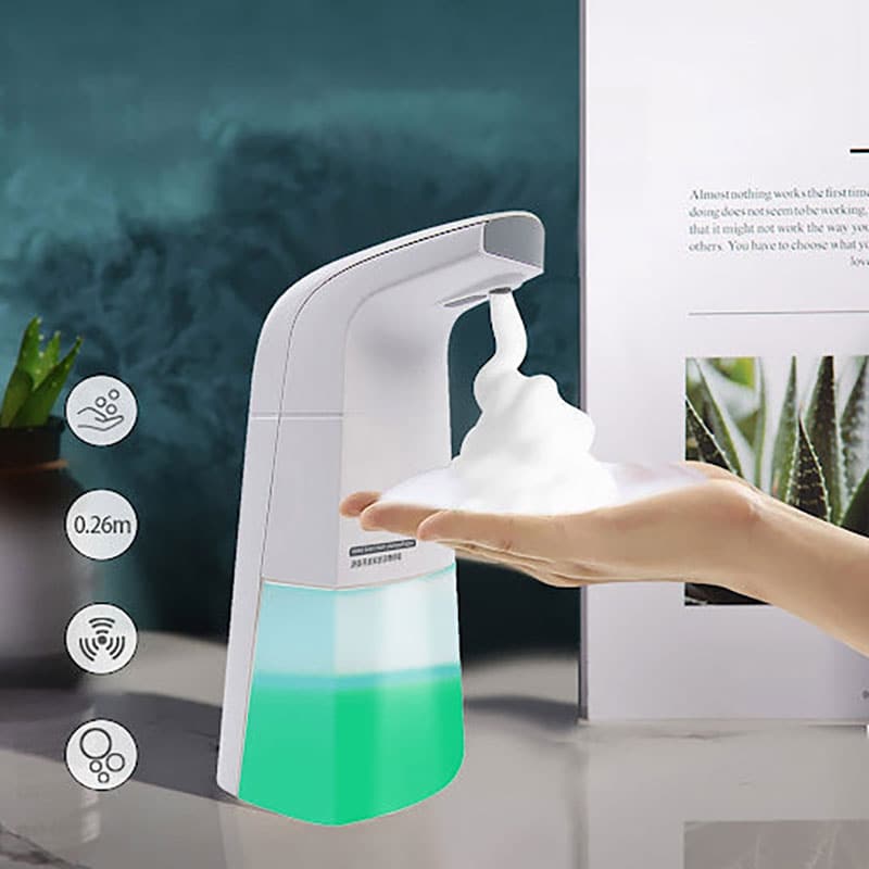 DISPENSADOR AUTOMATICO DE JABON RECARGABLE
