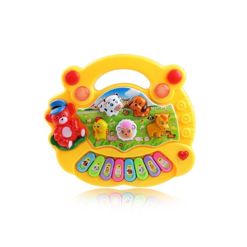 Piano musical de granja de animales para bebés