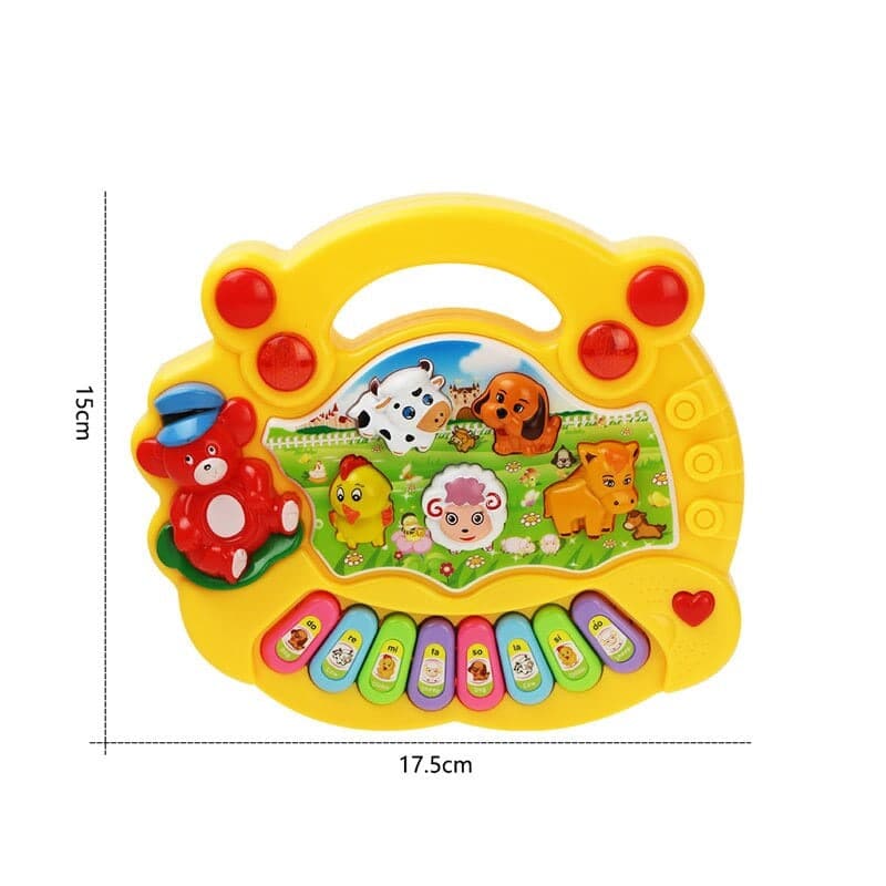Piano musical de granja de animales para bebés