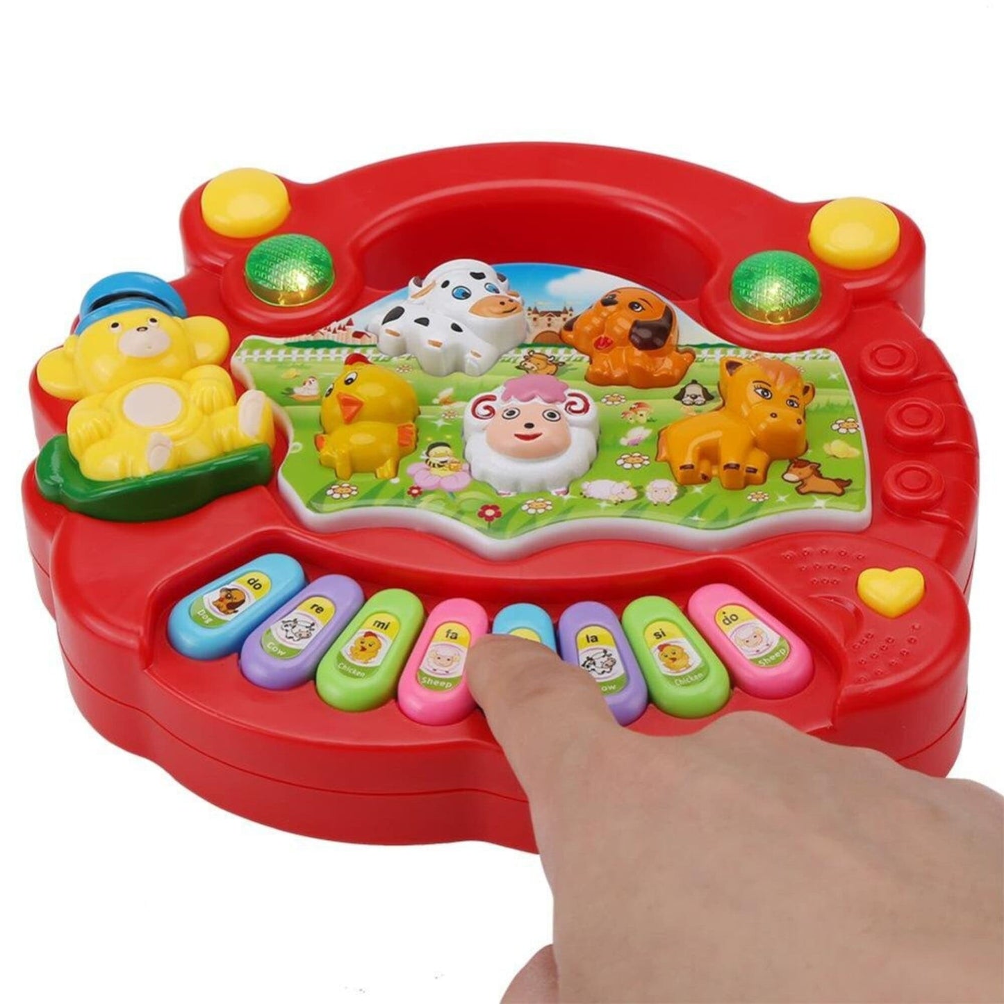 Piano musical de granja de animales para bebés