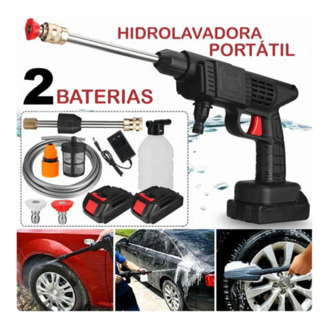 HiDROLAVADORA INALÁMBRICA DE ALTA PRESIÓN CON 2 BATERÍAS