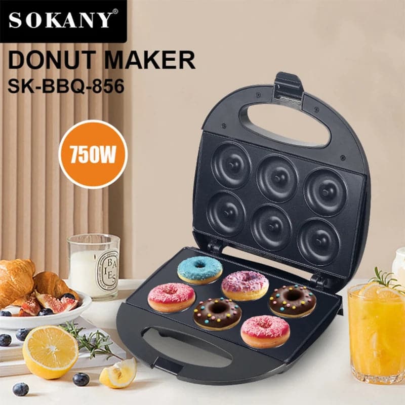 Máquina de mini donas 6 puestos Sokany