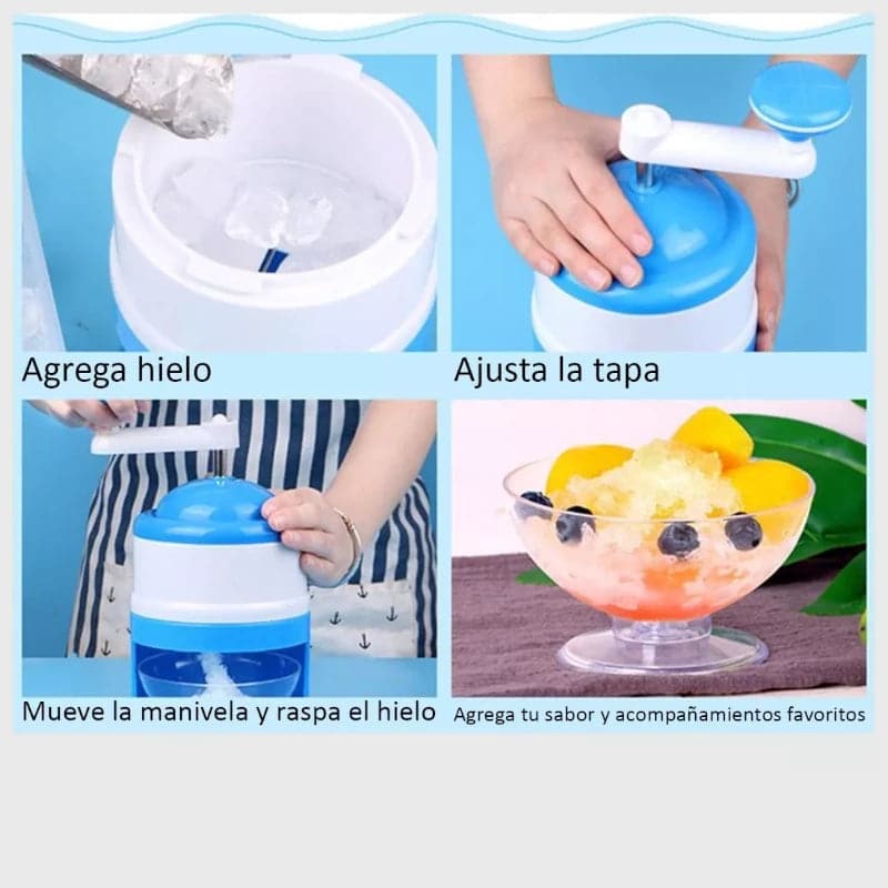Maquina trituradora granizados raspados de hielo portátil