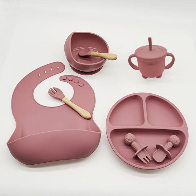 Vajilla en silicona para bebes