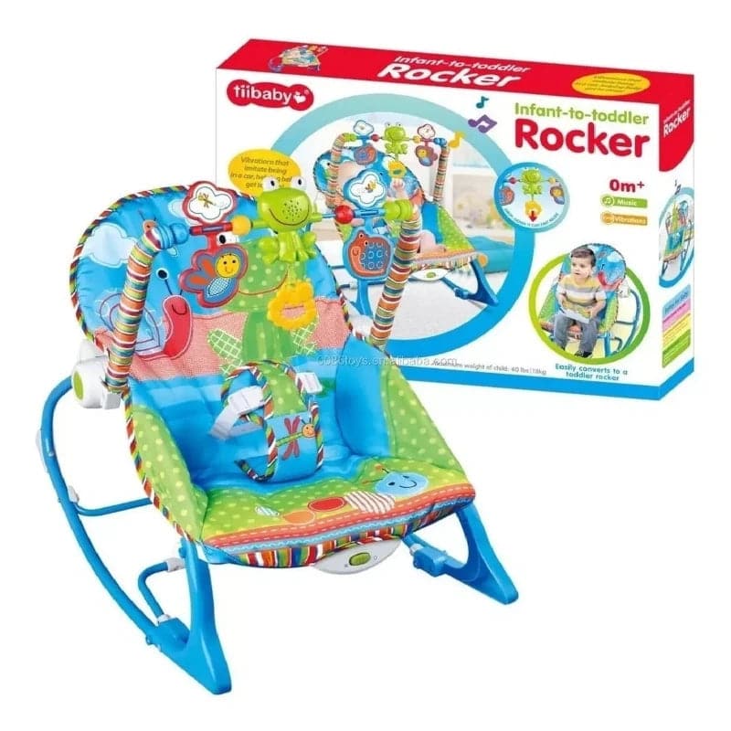Silla mecedora vibradora musical antirreflujo para bebes