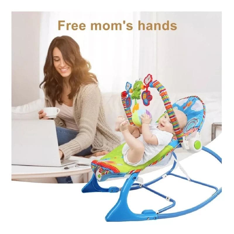 Silla mecedora vibradora musical antirreflujo para bebes