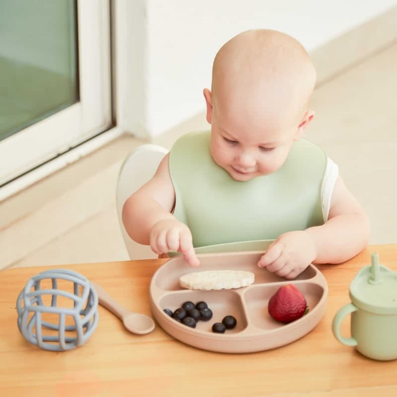 Vajilla en silicona para bebes