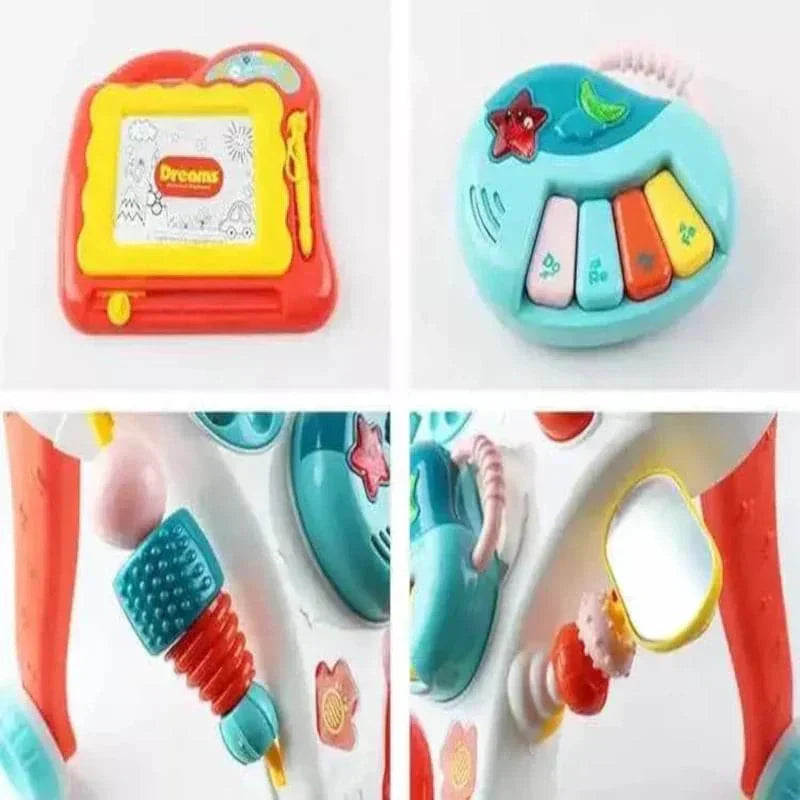 Caminador musical y didáctico para bebe con tablero mágico