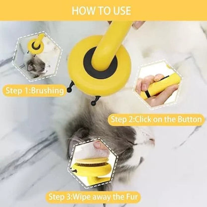 Cepillo removedor de pelo para mascotas con diseño de abeja