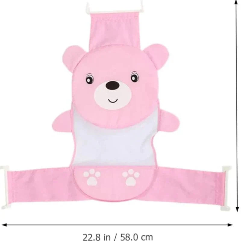 Cojin con malla acolchada ergonómica para tina bañera de bebe