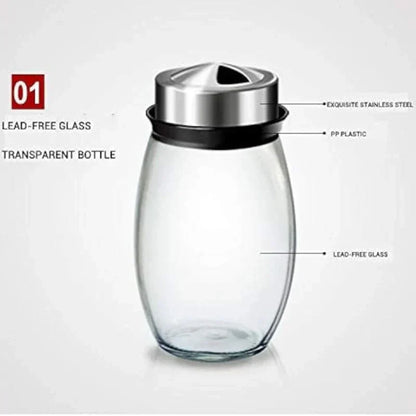 Juego de 6 frascos giratorios de botellas para condimentos