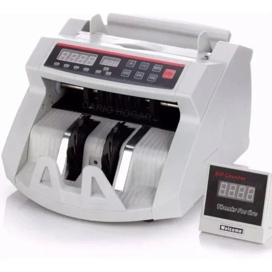 Maquina contadora de billetes con alarma de detección