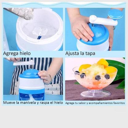 Maquina trituradora granizados raspados de hielo portátil