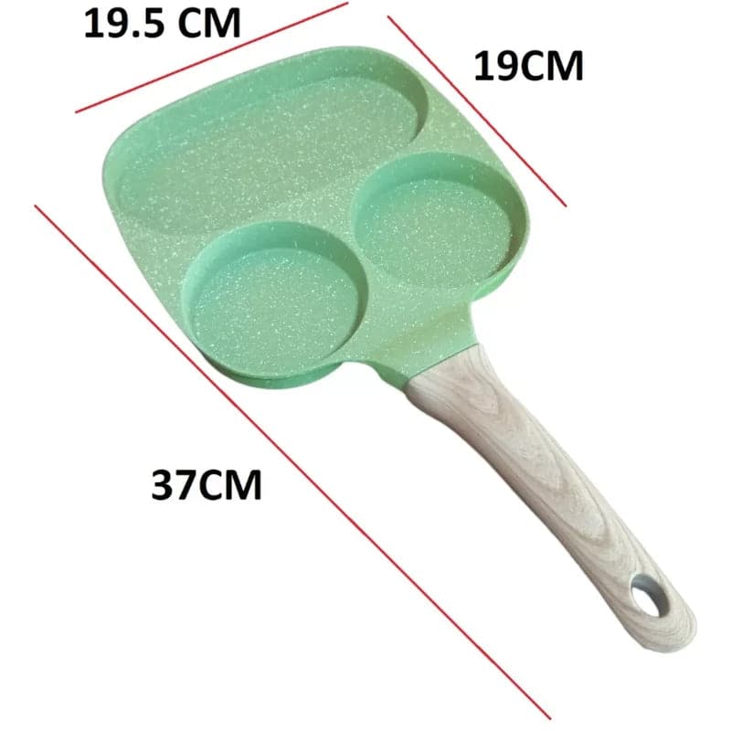 Sartén antiadherente multifuncional 3 puestos