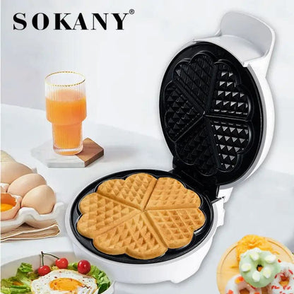 Waflera con diseño de corazón Sokany